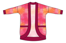 Load image into Gallery viewer, Sunset Watercolour Kids Cocoon Cardigan