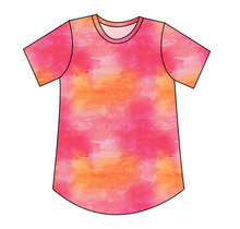 Load image into Gallery viewer, Sunset Watercolour Kids' Relaxed Tee