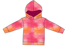 Load image into Gallery viewer, Sunset Watercolour Ladies Oversized Hoodie
