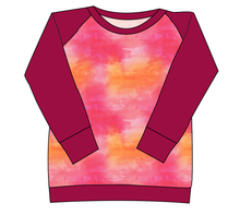 Load image into Gallery viewer, Sunset Watercolour Ladies' Classic Crewneck
