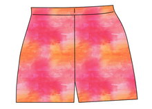 Load image into Gallery viewer, Sunset Watercolour Ladies' Lounge Shorts