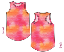 Load image into Gallery viewer, Sunset Watercolour Ladies' Summer Tank