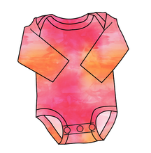 Load image into Gallery viewer, Sunset Watercolour Lap Neck Bodysuit