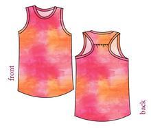 Load image into Gallery viewer, Sunset Watercolour Summer Tank
