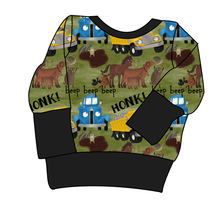 Load image into Gallery viewer, Blue Truck and Friends Grow With Me Hoodie (or Crewneck)