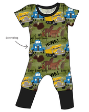 Load image into Gallery viewer, Blue Truck and Friends Grow With Me Pants And Shorts Romper