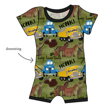 Load image into Gallery viewer, Blue Truck and Friends Grow With Me Pants And Shorts Romper