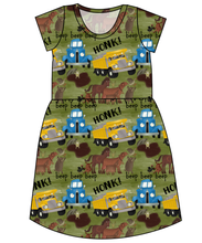 Load image into Gallery viewer, Blue Truck and Friends Ladies' Play Dress