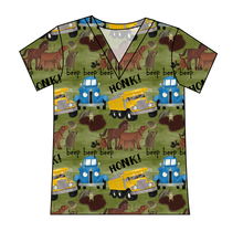 Load image into Gallery viewer, Blue Truck and Friends Ladies' Slouchy V-Neck Tee