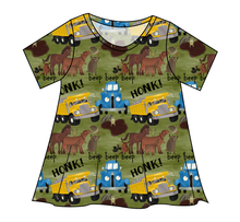 Load image into Gallery viewer, Blue Truck and Friends Ladies' Swing Tee