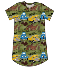 Load image into Gallery viewer, Blue Truck and Friends Ladies' T-Shirt Dress