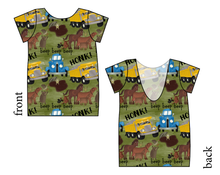 Load image into Gallery viewer, Blue Truck and Friends Low Back Ballerina Tee