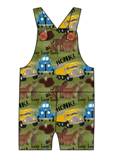 Load image into Gallery viewer, Blue Truck and Friends Overalls and Shortalls