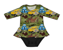 Load image into Gallery viewer, Blue Truck and Friends Peplum Top