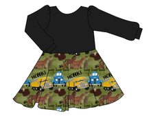 Load image into Gallery viewer, Blue Truck and Friends Prairie Dress