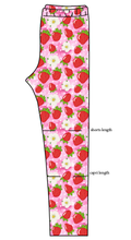 Load image into Gallery viewer, Strawberry Blossoms Basic Leggings