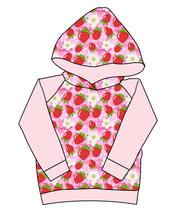 Load image into Gallery viewer, Strawberry Blossoms Classic Hoodie (or Crewneck)
