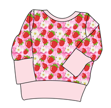 Load image into Gallery viewer, Strawberry Blossoms Grow With Me Hoodie (or Crewneck)