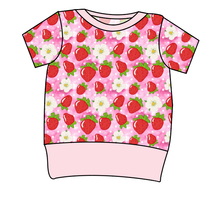 Load image into Gallery viewer, Strawberry Blossoms Grow With Me Tee