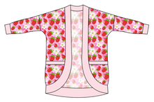 Load image into Gallery viewer, Strawberry Blossoms Kids Cocoon Cardigan
