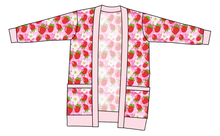 Load image into Gallery viewer, Strawberry Blossoms Kids Grandpa Cardigan