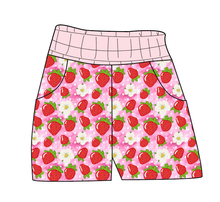Load image into Gallery viewer, Strawberry Blossoms Ladies' Joggers and Jogger Shorts