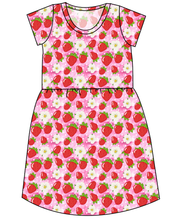 Load image into Gallery viewer, Strawberry Blossoms Ladies' Play Dress