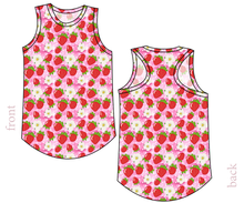 Load image into Gallery viewer, Strawberry Blossoms Ladies' Summer Tank