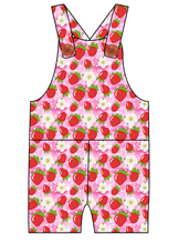 Load image into Gallery viewer, Strawberry Blossoms Overalls and Shortalls