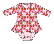 Load image into Gallery viewer, Strawberry Blossoms Peplum Top
