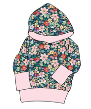 Load image into Gallery viewer, Ethereal Floral Grow With Me Hoodie (or Crewneck)
