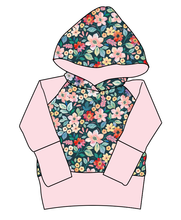 Load image into Gallery viewer, Ethereal Floral Grow With Me Hoodie (or Crewneck)