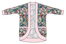 Load image into Gallery viewer, Ethereal Floral Ladies' Cocoon Cardigan