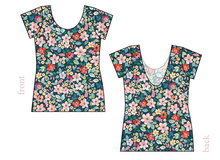 Load image into Gallery viewer, Ethereal Floral Ladies' Low Back Ballerina Tee