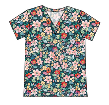 Load image into Gallery viewer, Ethereal Floral Ladies' Slouchy V-Neck Tee