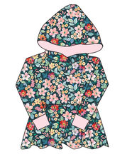 Load image into Gallery viewer, Ethereal Floral Peplum Hoodie (or Crewneck)