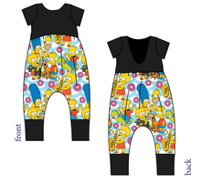 Load image into Gallery viewer, Springfield Low Back Romper and Bubble Romper