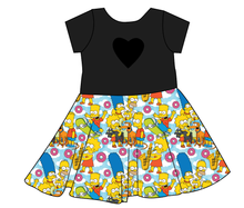Load image into Gallery viewer, Springfield Molly Heart Back Twirly Dress