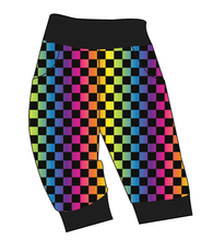 Load image into Gallery viewer, Rainbow Check Ladies' Joggers and Jogger Shorts