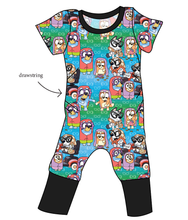 Load image into Gallery viewer, Here Come The Grannies Grow With Me Pants And Shorts Romper