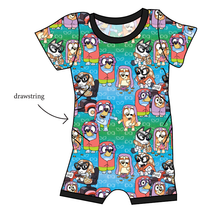 Load image into Gallery viewer, Here Come The Grannies Grow With Me Pants And Shorts Romper