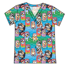 Load image into Gallery viewer, Here Come The Grannies Ladies' Slouchy V-Neck Tee