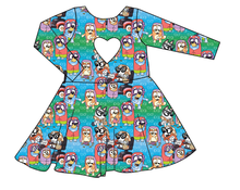 Load image into Gallery viewer, Here Come The Grannies Molly Heart Back Twirly Dress