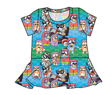 Load image into Gallery viewer, Here Come The Grannies Peplum Top