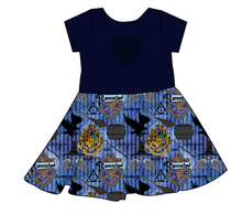Load image into Gallery viewer, House of Eagles Molly Heart Back Twirly Dress