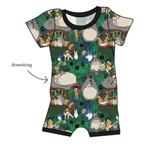 Load image into Gallery viewer, King of the Forest Grow With Me Pants And Shorts Romper