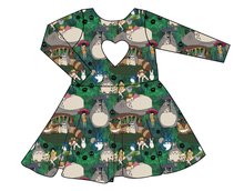 Load image into Gallery viewer, King of the Forest Molly Heart Back Twirly Dress