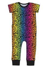 Load image into Gallery viewer, Neon Leopard Emmett Pants And Shorts T-Shirt Romper