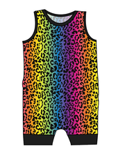 Load image into Gallery viewer, Neon Leopard Emmett Pants And Shorts T-Shirt Romper