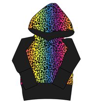Load image into Gallery viewer, Neon Leopard Grow With Me Hoodie (or Crewneck)